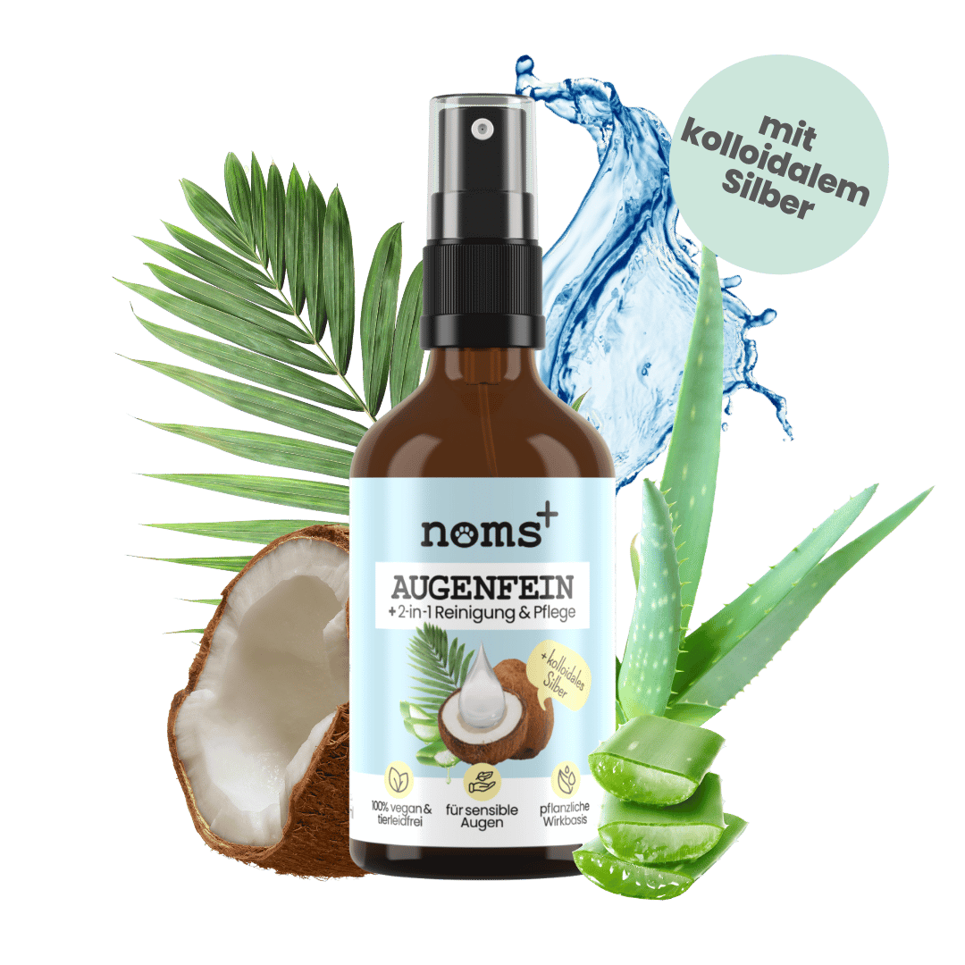 2-in-1 Augenfein Reinigung & Pflege für Hunde & Katzen mit kolloidalem Silber (50ml)