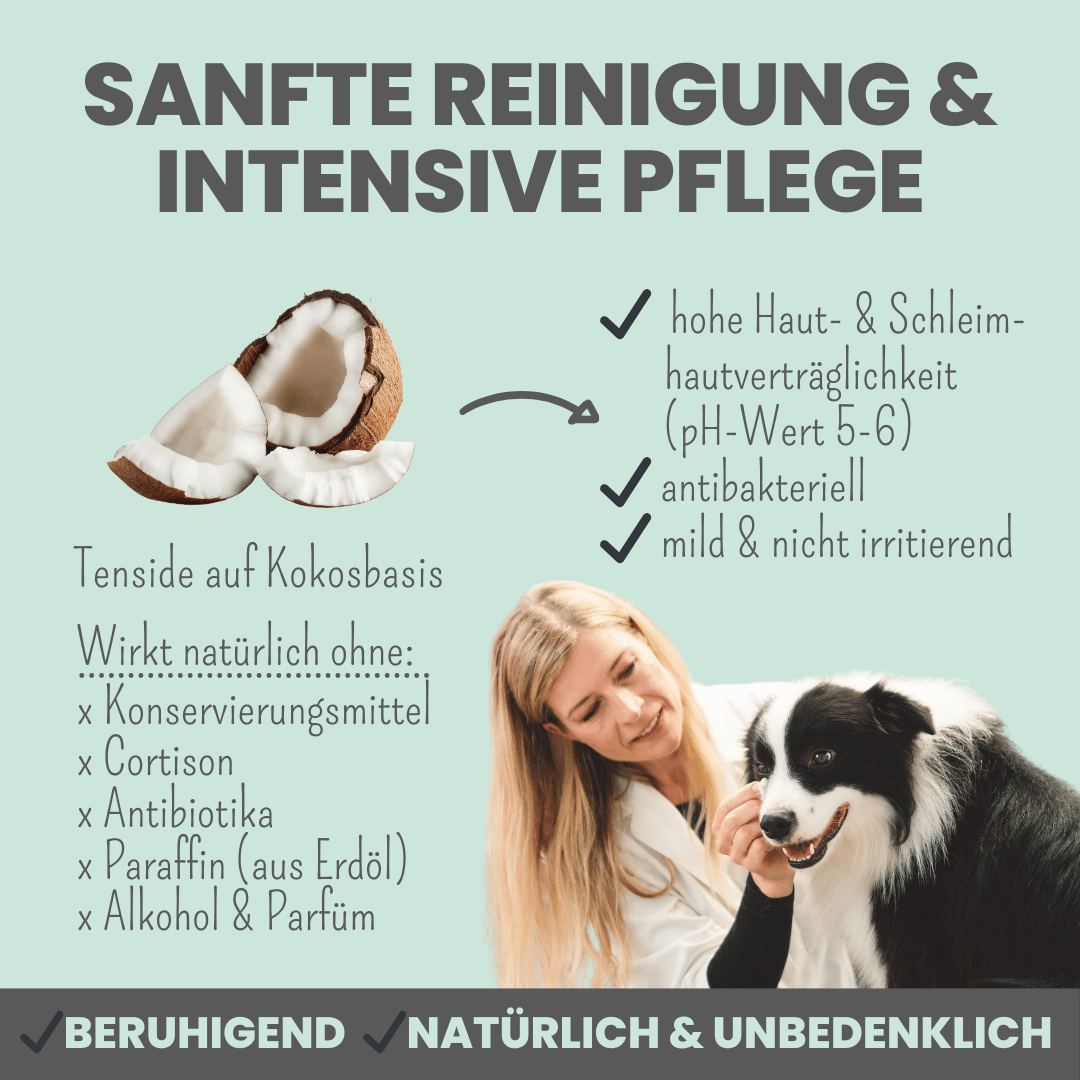 2-in-1 Augenfein Reinigung & Pflege für Hunde & Katzen mit kolloidalem Silber (50ml)